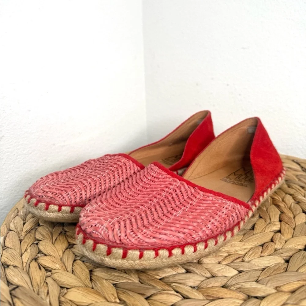 Miz Mooz Flats Women's Cindy Red Espadrilles sz 37 Made in Spain d’orsay shoes